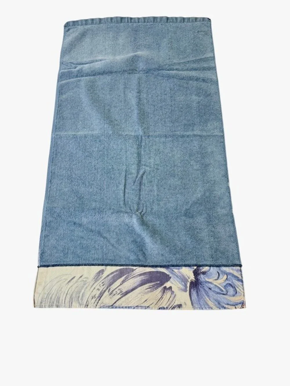 Fieldcrest Lustre Set 3 Hand Towel 2 Fingertip Towel Light Blue Cream Vtg READ